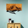 Wallity Dag 2 - Accesorio de Pared de Madera y Metal Nogal y Negro
